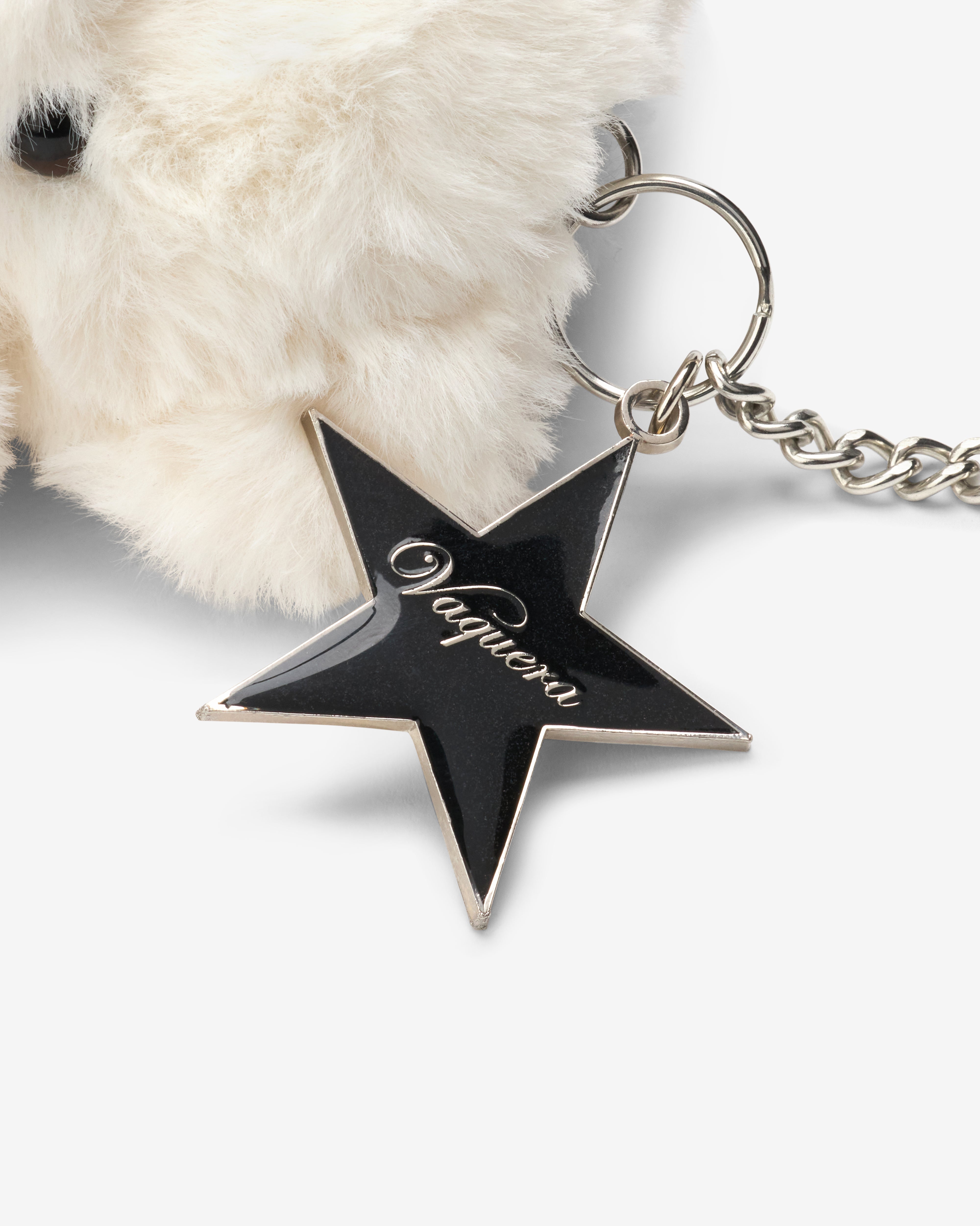 Vaquera: Women's Teddy Bear Keychain (Cream) | DSMNY E-SHOP