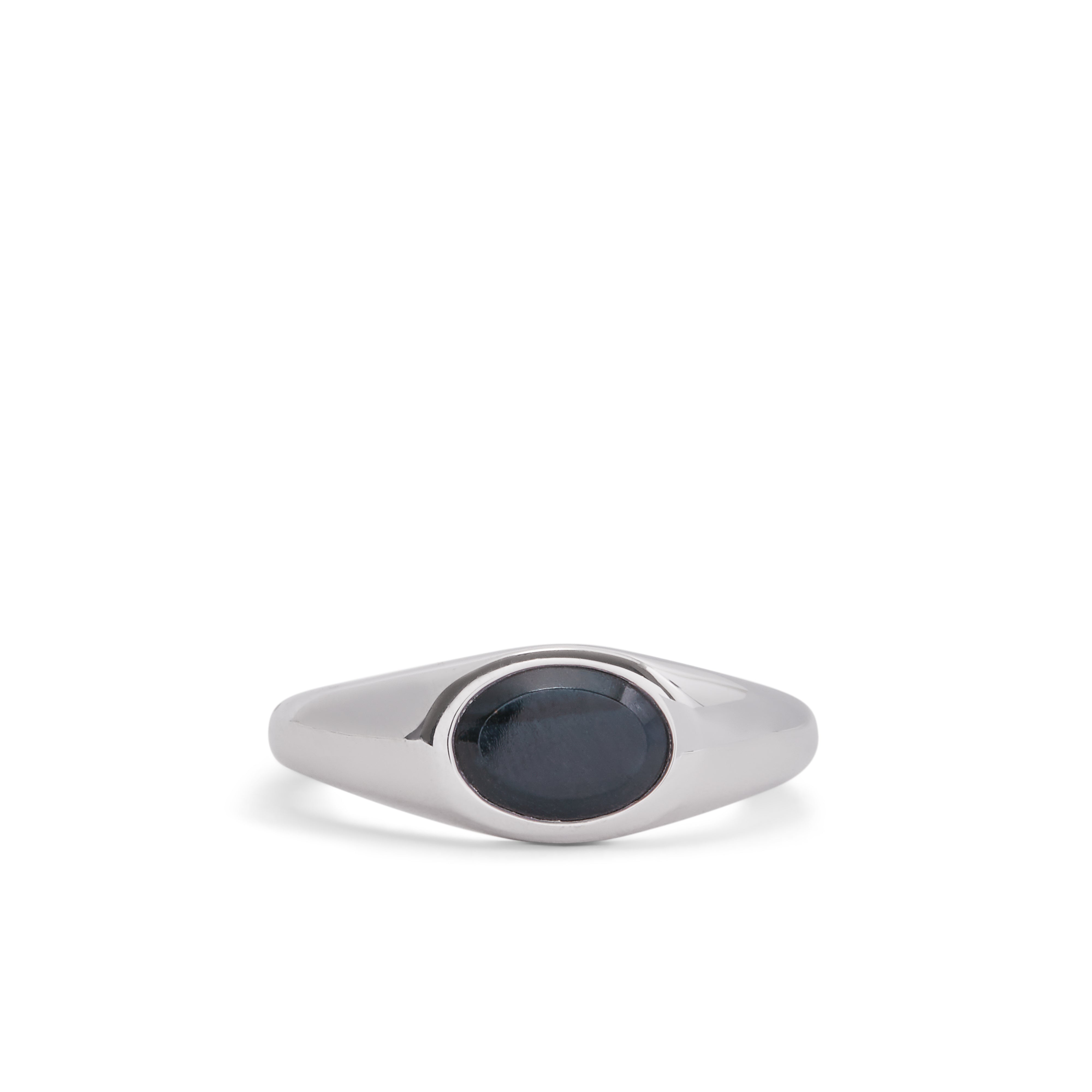 TOM WOOD Cushion Ban Tiger Eye and Silver Ring for Men | MR PORTER