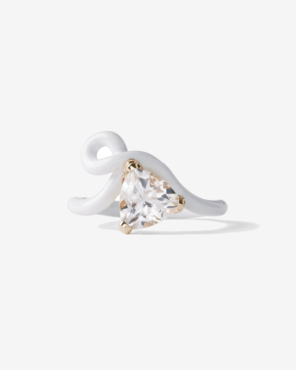 Bea Bongiasca - Women's Trillion Ring - (White)