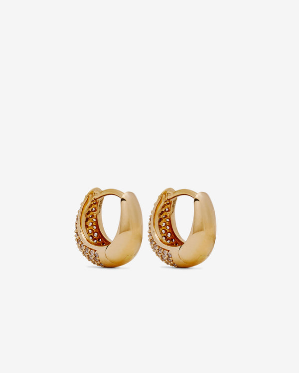 Tom Wood - Ice Huggies Pave Gold - (Yellow Gold)
