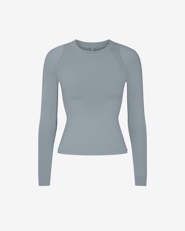 NikeSKIMS - Women's Airy Long-Sleeve Crew-Neck Top - (Pacific)