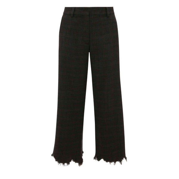 JW Anderson - Women's Distressed Straight Trousers - (Grey)