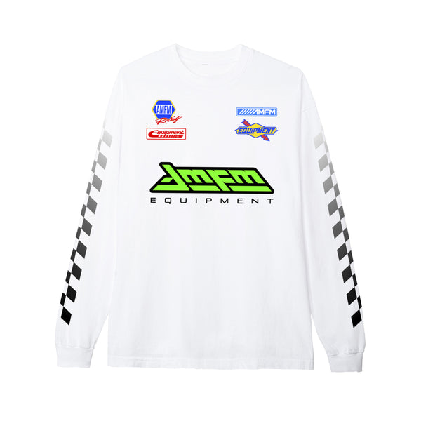 AM-FM Equipment - Men's Tracker Long Sleeve T-Shirt - (White)