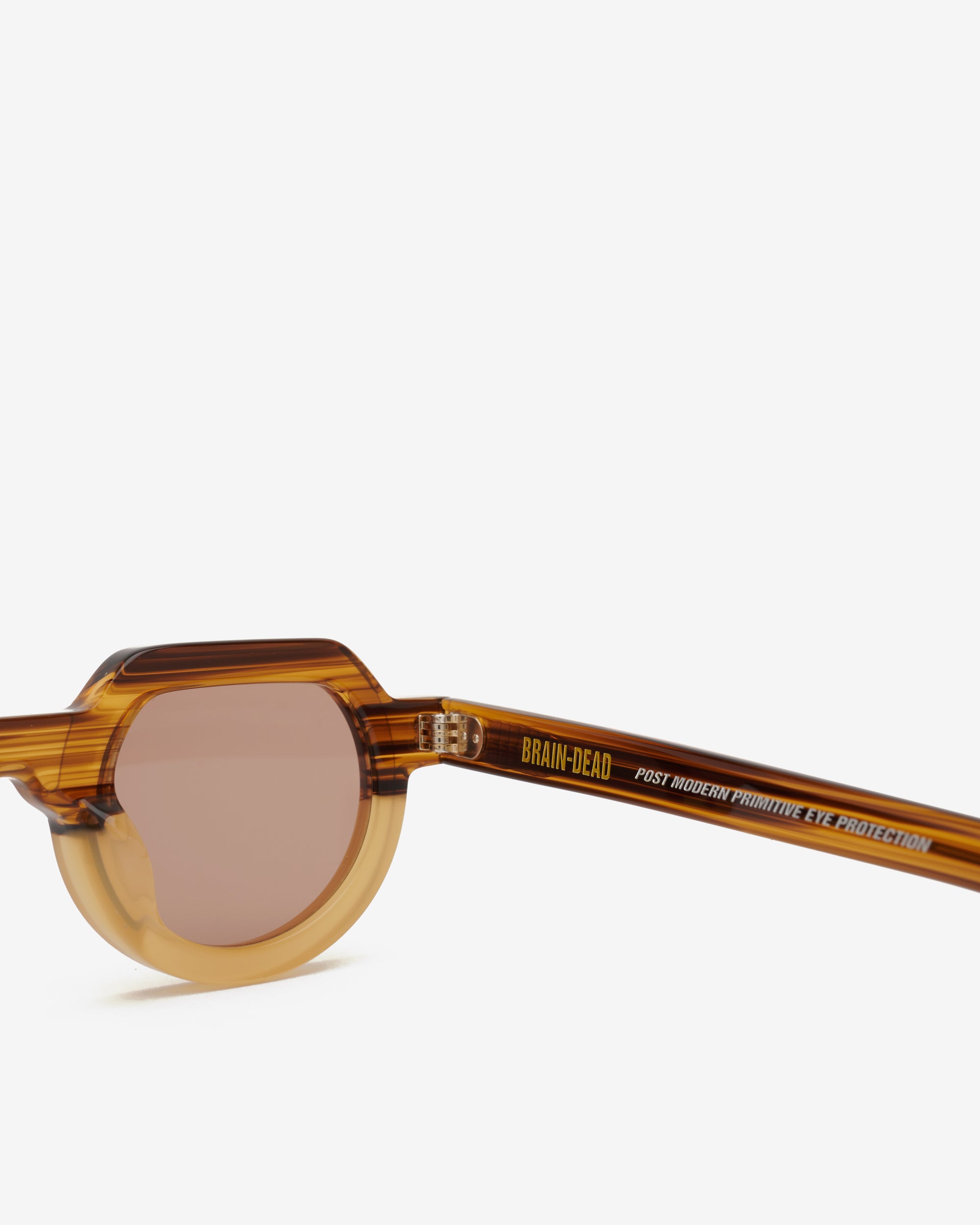 Brain Dead - Tani Post Modern Primitive Eye Protection Sunglasses - (Orange Tortoise) view 3, Click to Zoom in