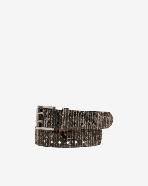 Fugazi - Men's Textured Double Prong Belt - (Camo)