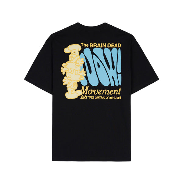 Brain Dead - Men's The Now Movement T-Shirt - (Black)