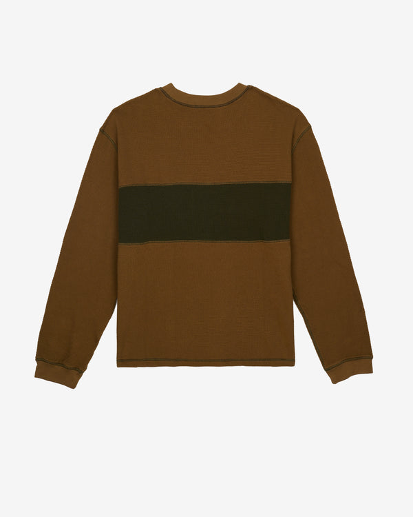 Brain Dead - Men's Thermal Long Sleeve Tee - (Olive)