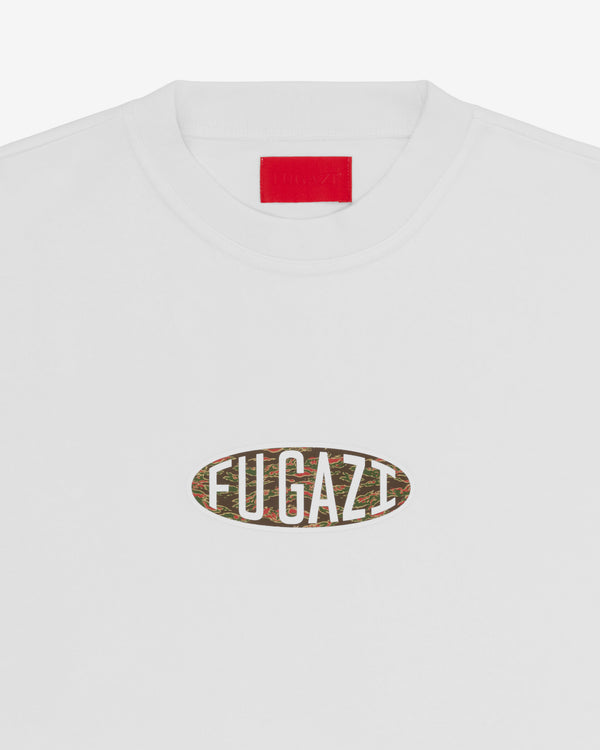 Fugazi - Men's Tiger Camo Ogo Tee - (White)