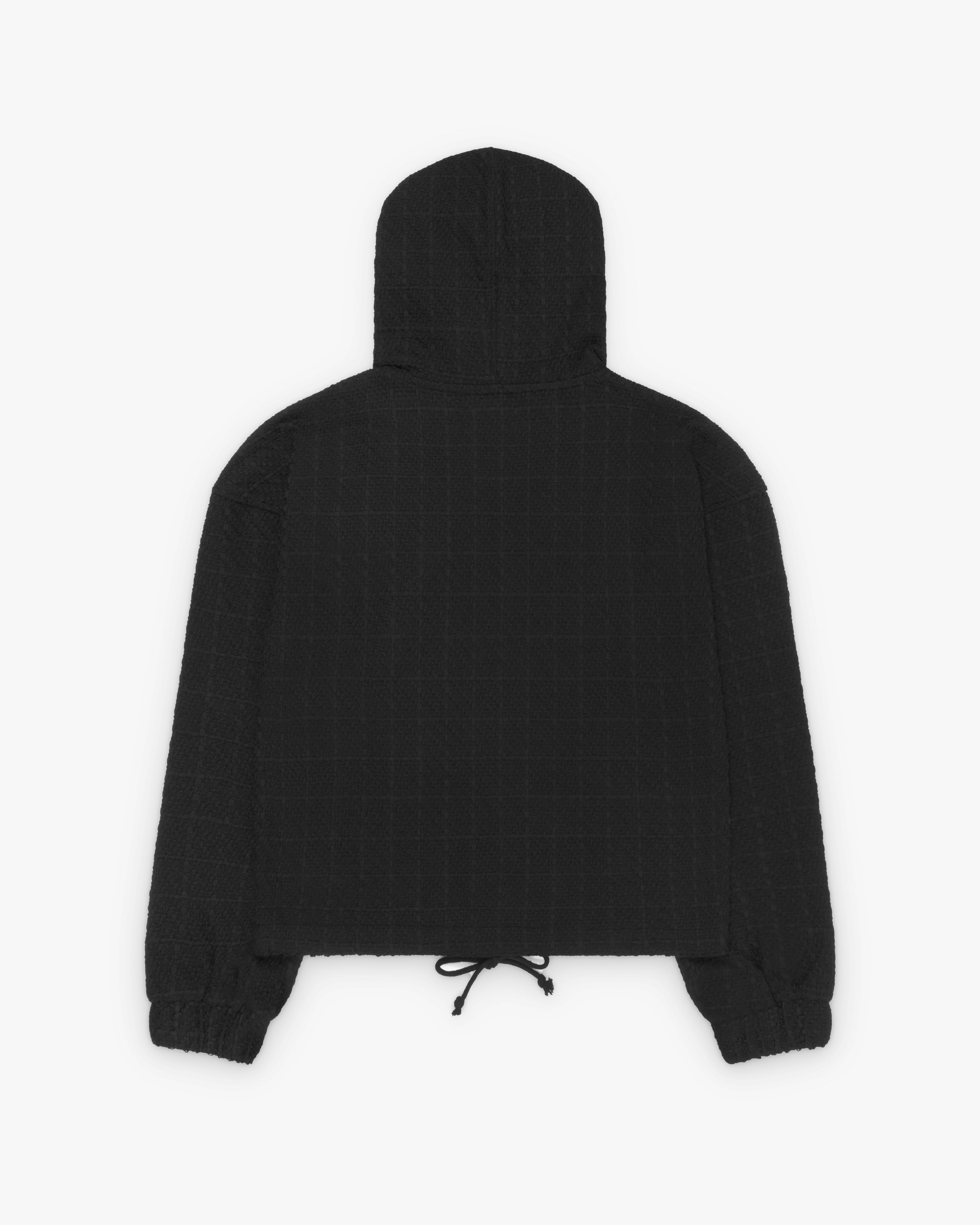 00’s archive FUGA ハイネック 多重zip hoodie Fugazi: Men's Tweed Zip Hoodie (Black) | DSMNY E-SHOP