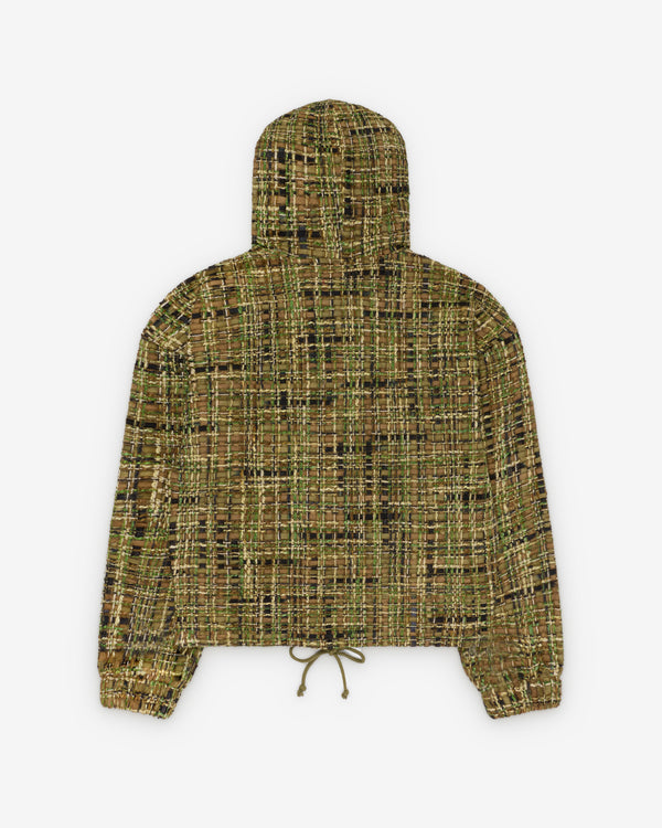 Fugazi - Men's Tweed Zip Hoodie - (Green)