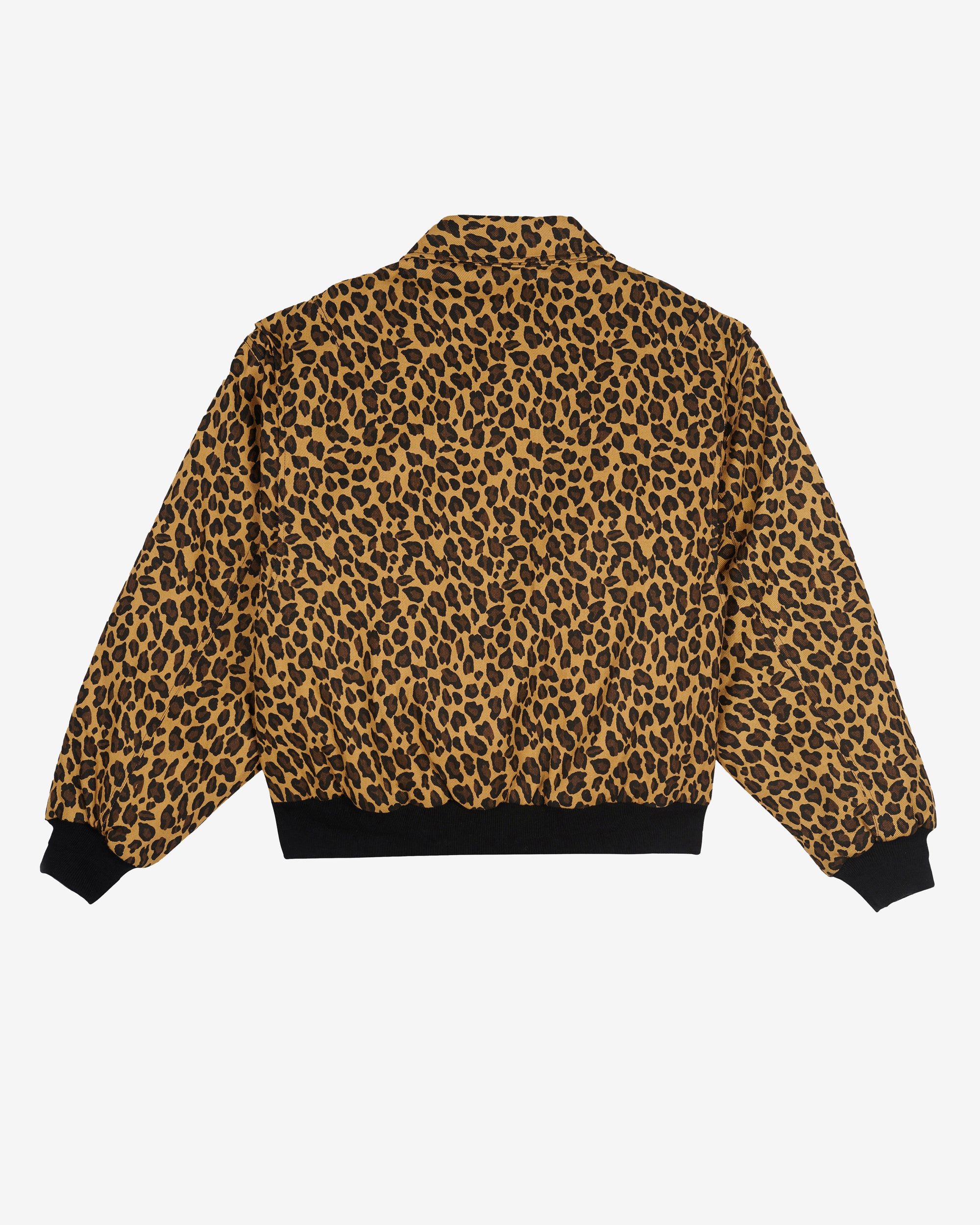 Brain Dead - Men's Twill Flight Jacket - (Leopard) view 2, Click to Zoom in