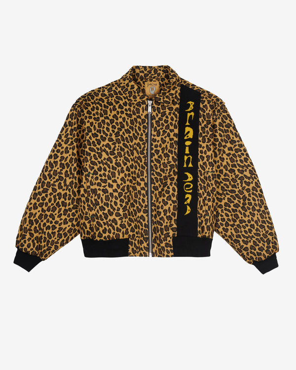 Brain Dead - Men's Twill Flight Jacket - (Leopard)