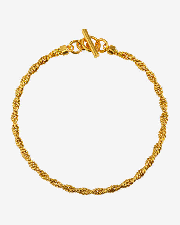 Mene - Twist Chain Bracelet - (Yellow Gold)