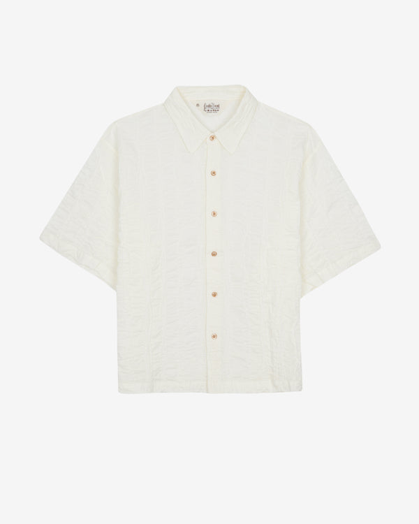 Brain Dead - Men's Twisted Piping Shirt - (Natural)