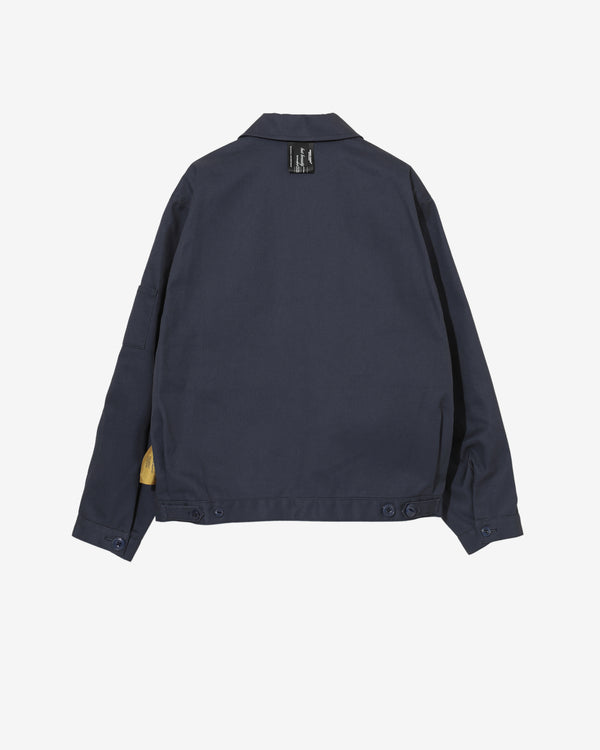 Undercover - Men's Curved Zipper Blouson - (Dark Navy)