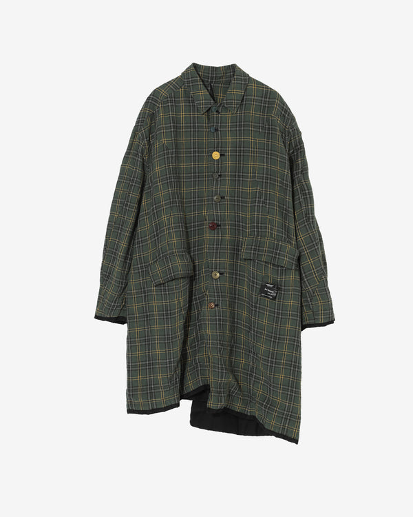 Undercover - Men's Check Coat - (Green)