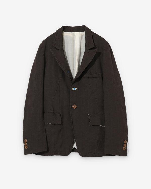Undercover - Men's Single Breasted Jacket - (Dark Brown)