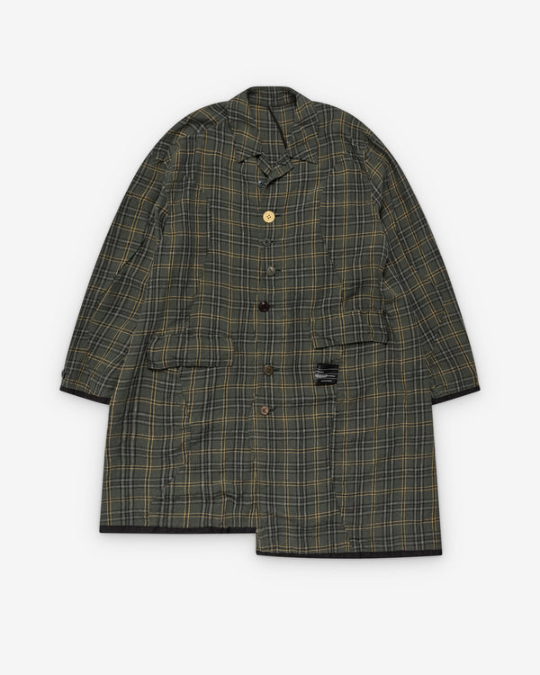 Undercover - Men's Check Coat - (Green)