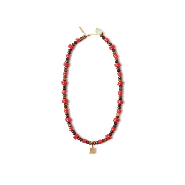 Wales Bonner - Women's Dream Necklace - (Red/Multi)