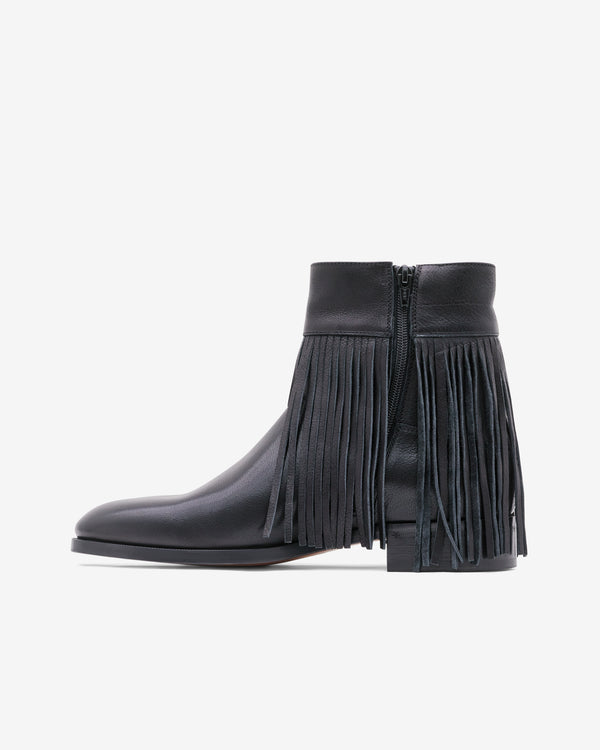 Valentino Garavani  - Men's Pat Buffalo Ankle Boot - (Black)
