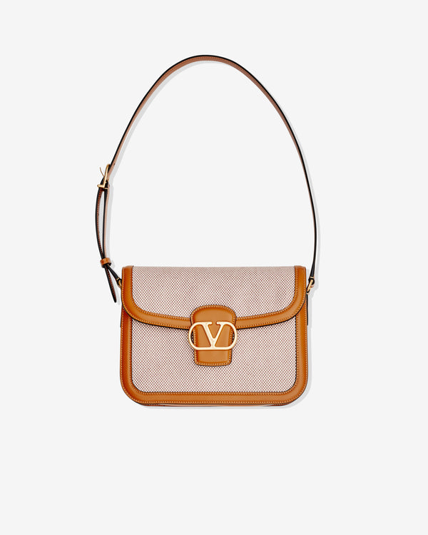 Valentino - Women's 9TO5 Canvas Shoulder Bag - (Beige)