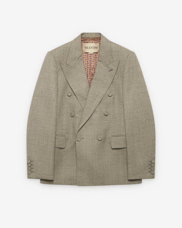 Valentino - Men's Double Breasted Blazer - (Grey)