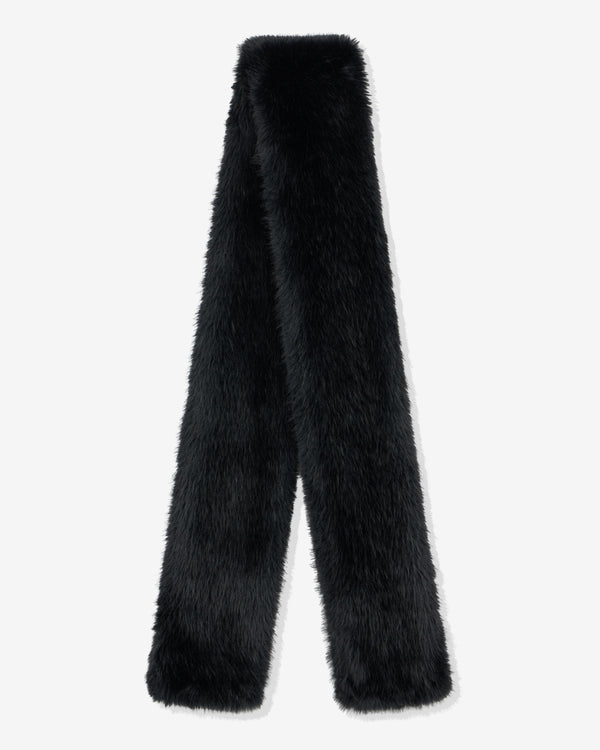 Vaquera - Women's Faux Fur Scarf - (Black)