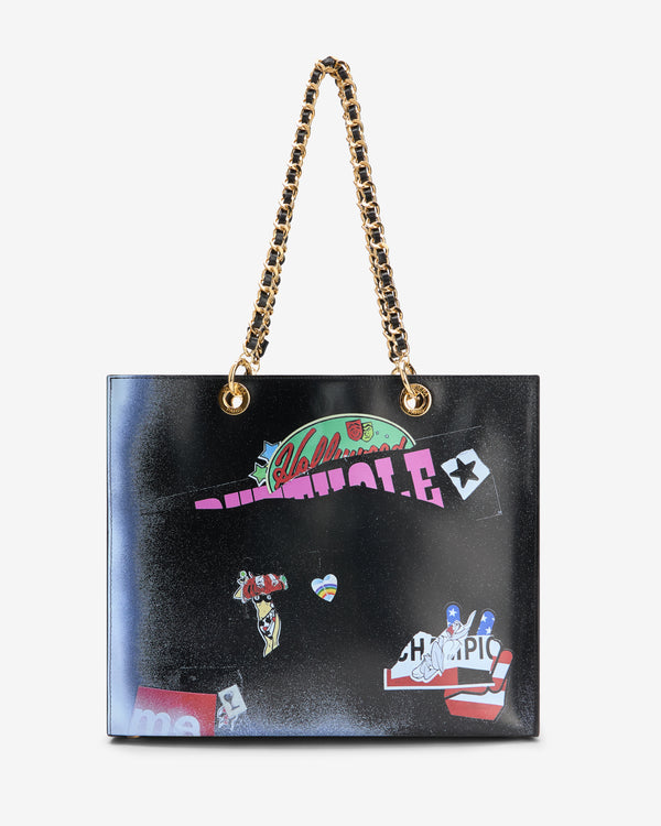 Vaquera - Women's Trompe L'oeil Tote - (Black)