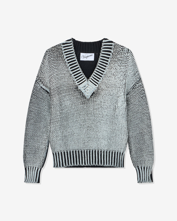 Vaquera - Women's Oversized Sweater - (Black/White)