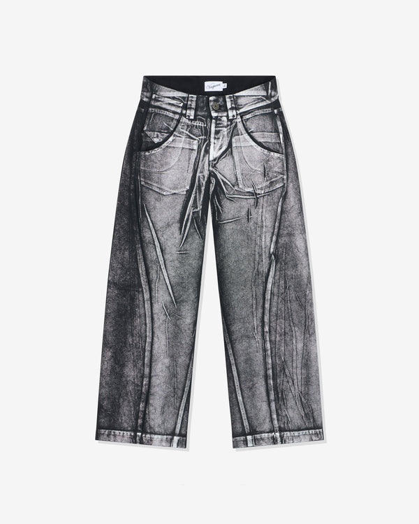 Vaquera - Women's Painted Workwear Pants - (Black)