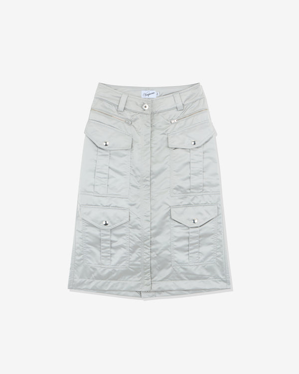 Vaquera - Women's Aviator Cargo Skirt - (Light Grey)