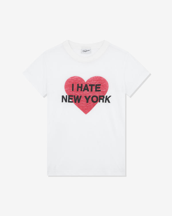 Vaquera - Women's I Hate NY T-Shirt - (White)
