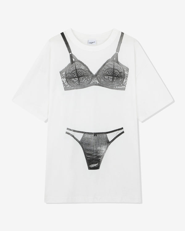 Vaquera - Women's Trompe L'Oeil Tall Tee - (Off White)