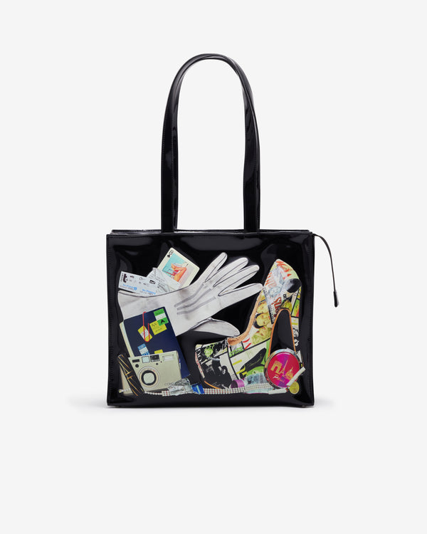 Vaquera - Women's Trompe L'Oeil Tote Bag - (Black)