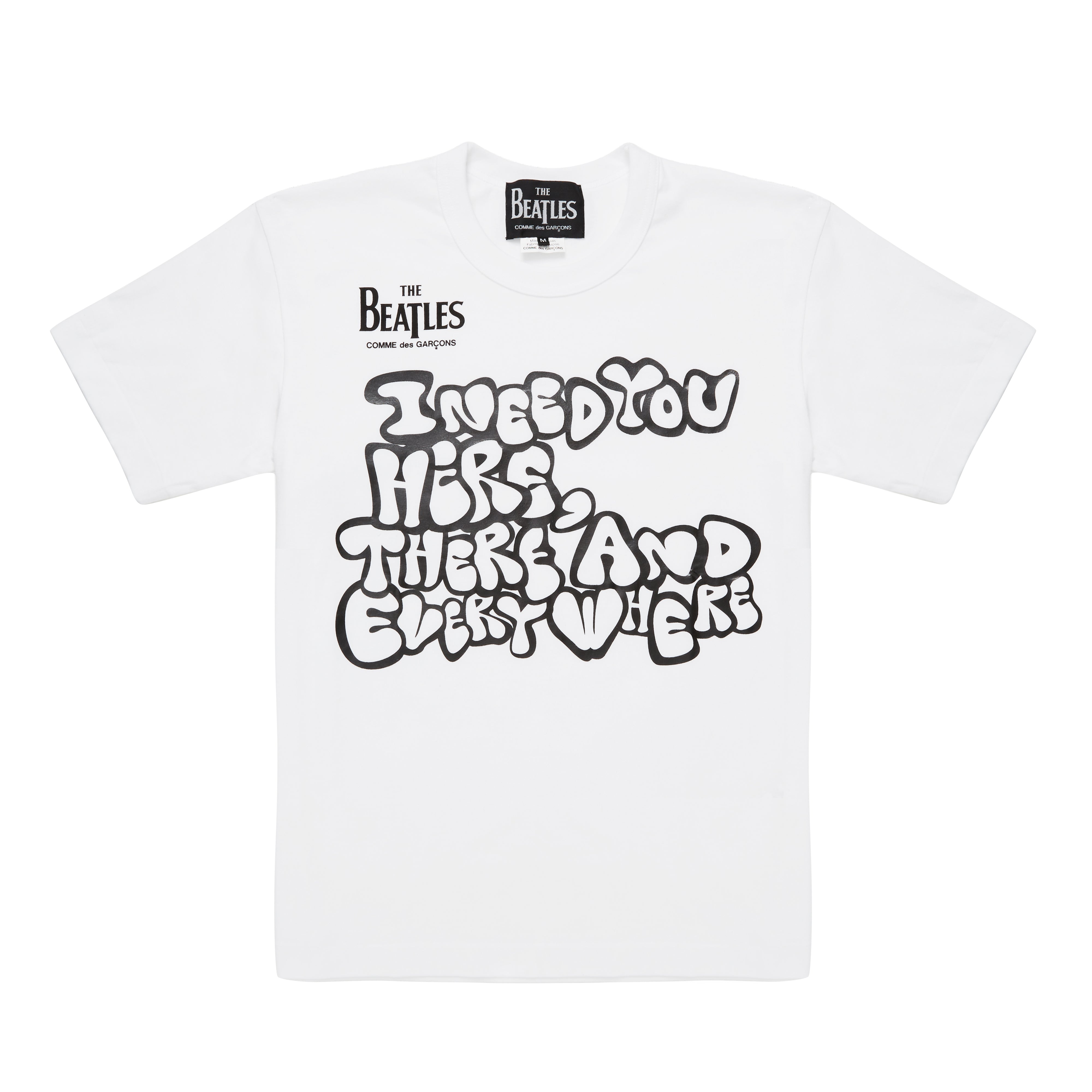 XL新品未使用THE BEATLES CDG T-Shirt XLサイズ CDG Beatles: Jersey Print T-Shirt (White) | DSMNY E-SHOP