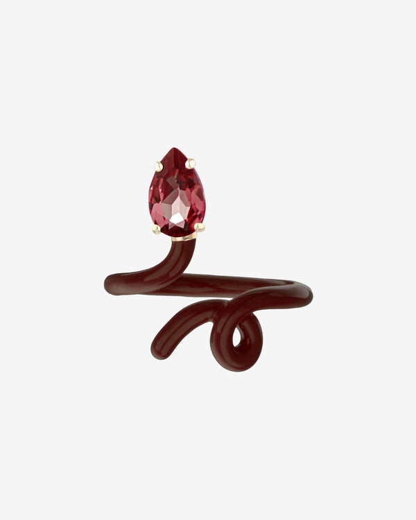 Bea Bongiasca - Women's Garnet Vine Ring - (Chocolate)