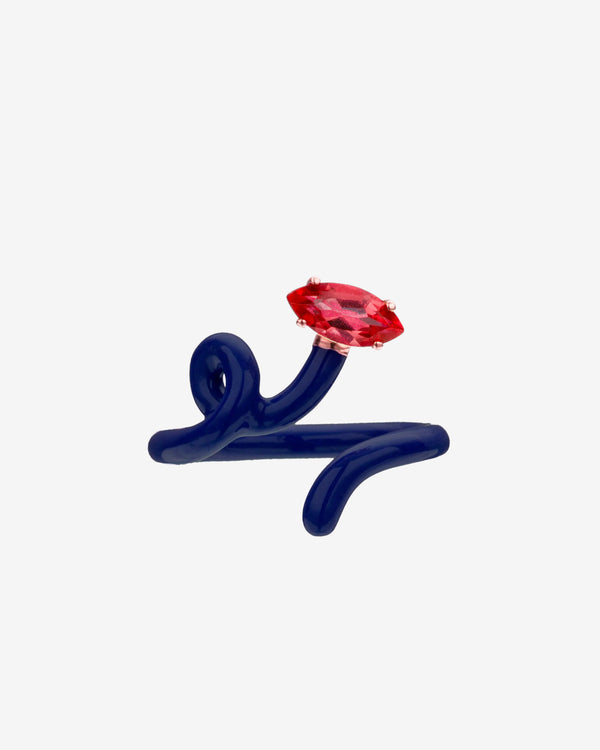 Bea Bongiasca - Women's Baby Vine Ring - (Navy/Pink)