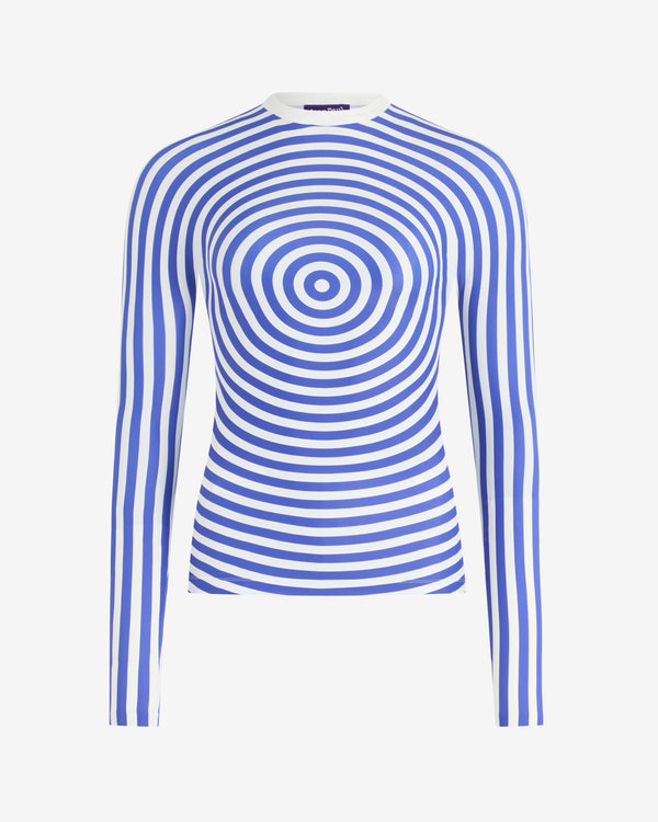 Jean Paul Gaultier - Men's Jersey Lycra Crewneck - (White/Navy)
