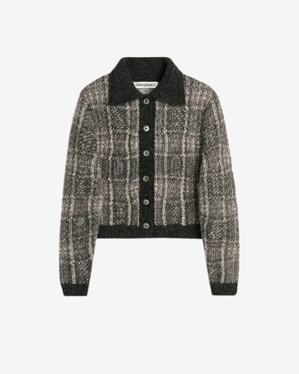Our Legacy - Women's Mazzy Polo - (Grand Check Fuzzy Alpaca)