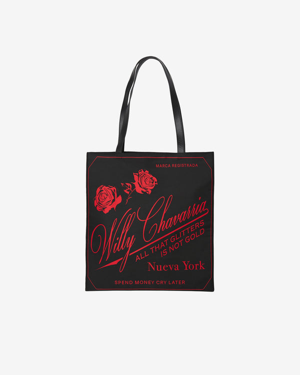 Willy Chavarria - Men's Casa De Chavarria Tote Bag - (Black/Red)