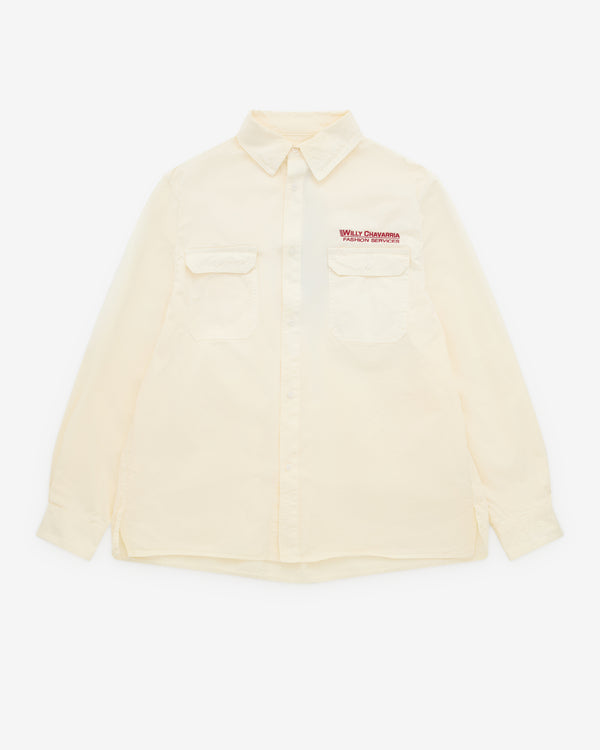 Willy Chavarria - Men's Corcoran Shirt - (White)