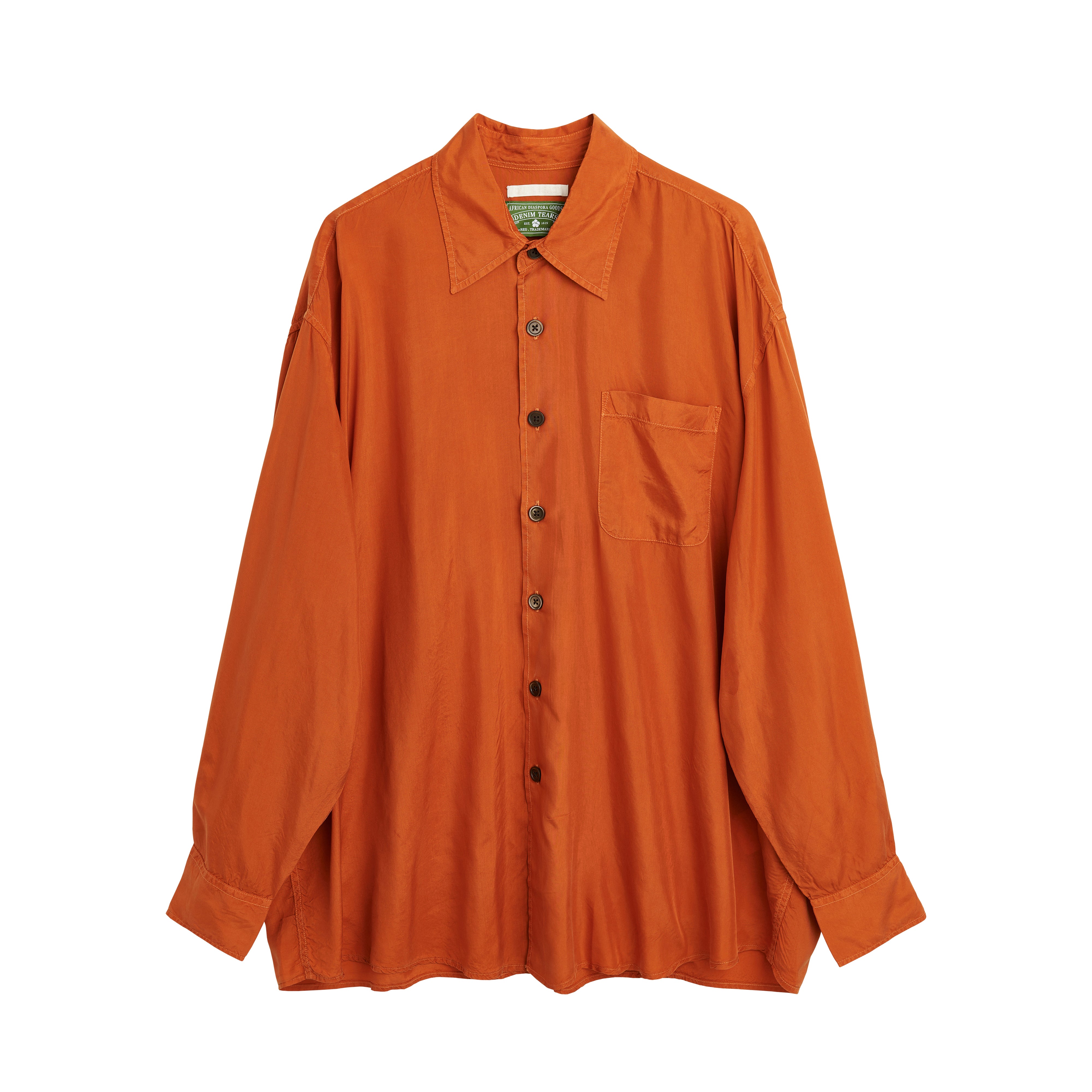 Denim Tears - Our Legacy Men's Borrowed Shirt - (Las Vegas Orange