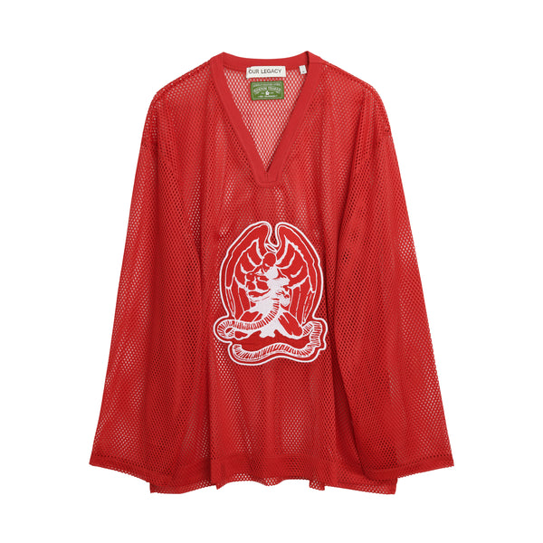 Denim Tears - Our Legacy Men's Hockey Jersey - (Burgundy)