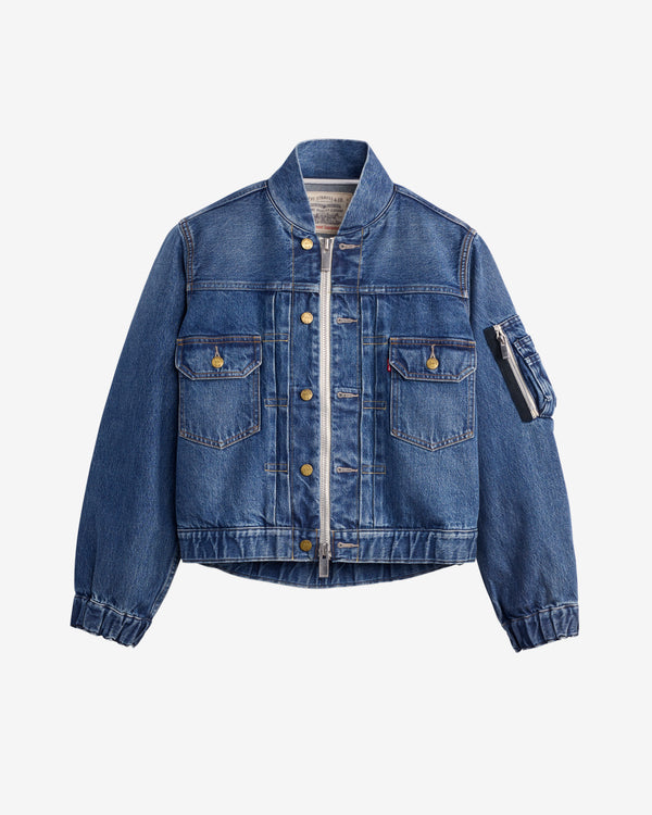 Sacai - Women's Levi's Blouson Jacket - (Washed Indigo)