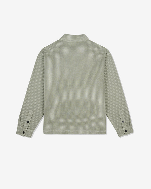 Brain Dead - Men's Waffle Button Front Shirt - (Stone)