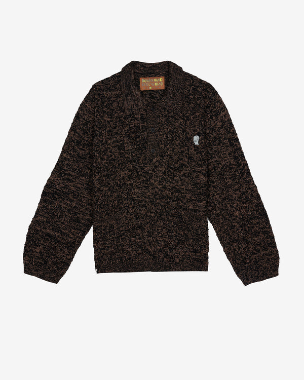 Brain Dead - Men's Waffle Pullover Sweater - (Charcoal)