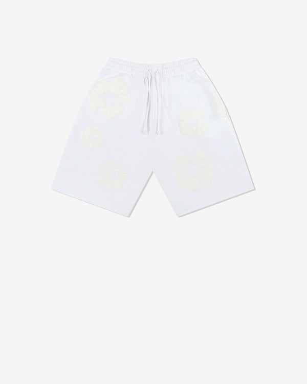 Denim Tears - Men's Mono Cotton Wreath Shorts - (White)