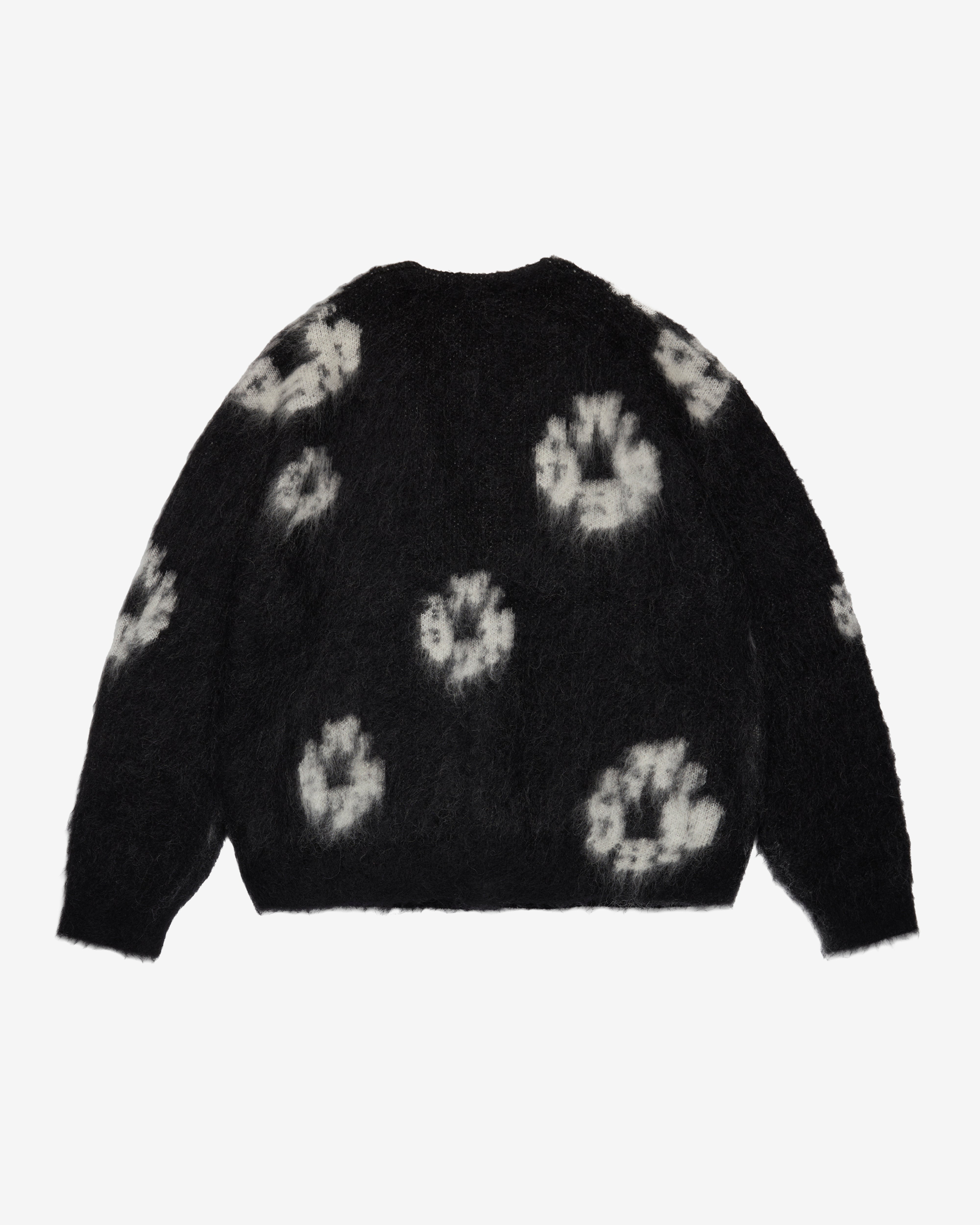 Denim Tears: Men's Mohair Cotton Wreath Cardigan (Black) | DSMNY E
