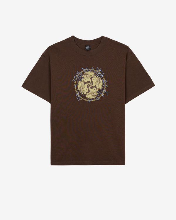 Brain Dead - Men's Ying Yang Run T-Shirt - (Brown)