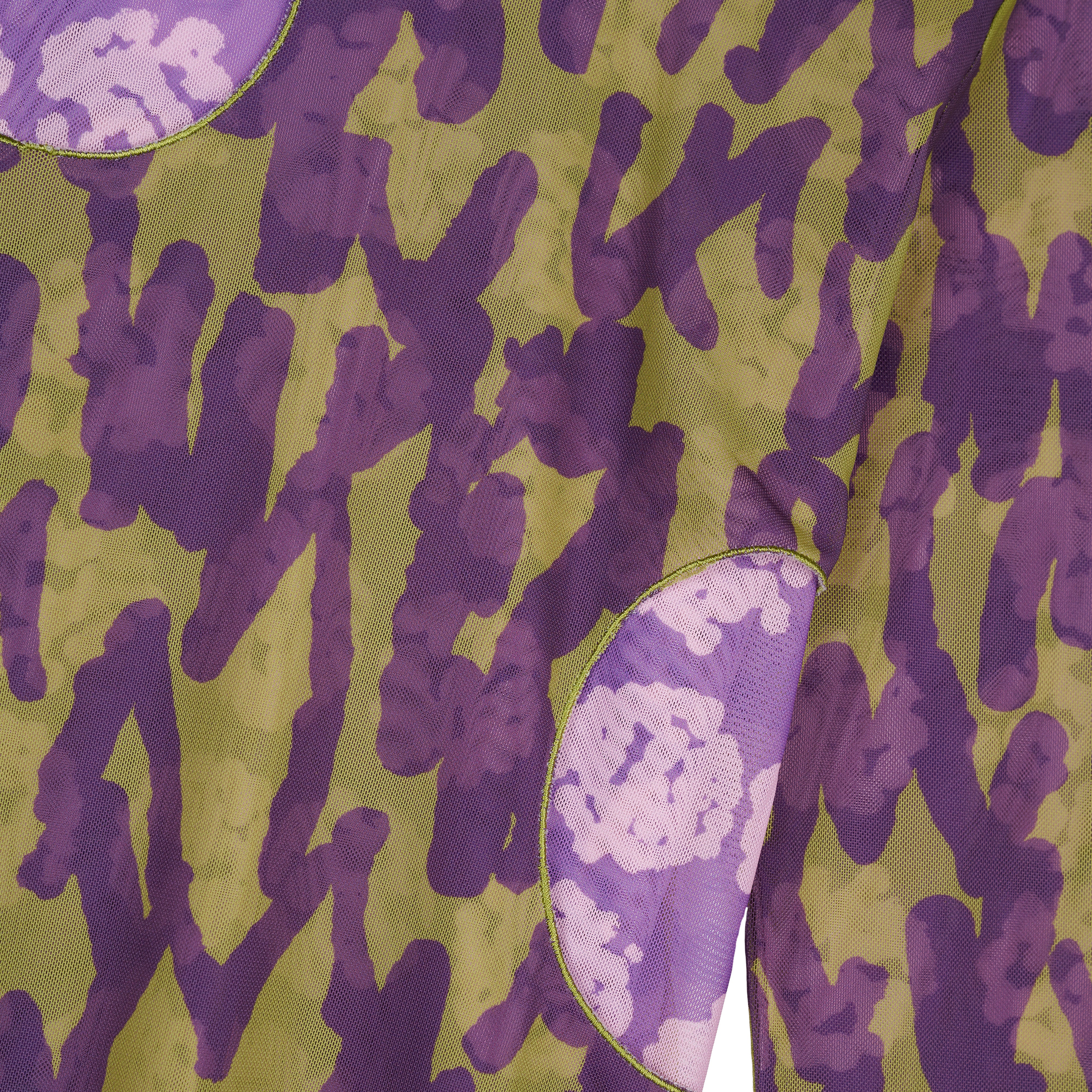Brain Dead - Women's Yumiko Layered Hyper Mesh Top - (Purple)